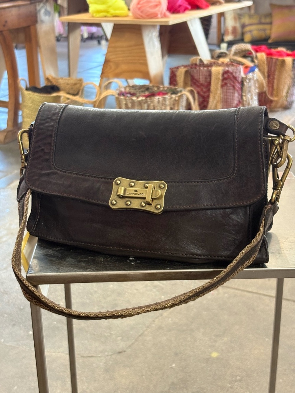 Campomaggi Leather Bag in Mahogany